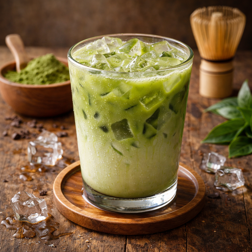 Ice Green Tea Latte
